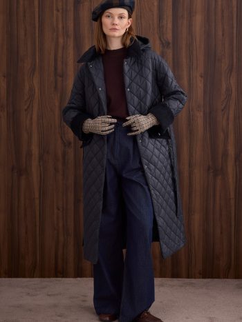 Uzun Kapitone Mont Lacivert