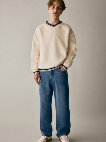 بنطلون جينز فضفاض