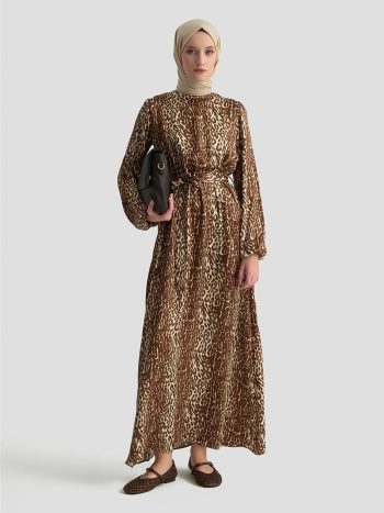 Armine Trend Elbise 24KT904 Kahverengi