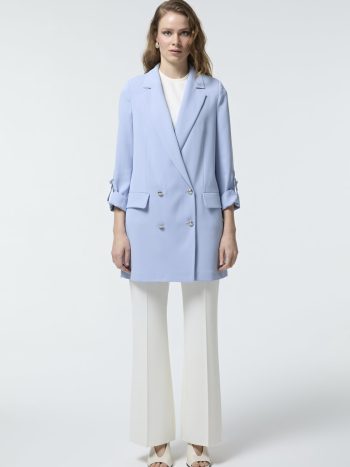 C-0002 TRAPHY CEKET 38-46 Gri/Mavi Ceket 0002