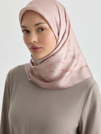 Aden Sura İpek Eşarp - Pudra Pembe
