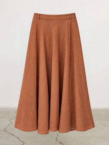 تنورة كشكشة من الكتان والتنسل