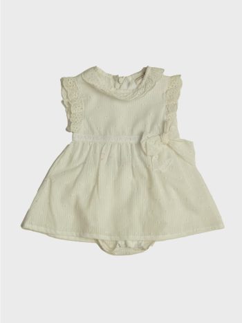 Layette Kız Bebek Beyaz Elbise