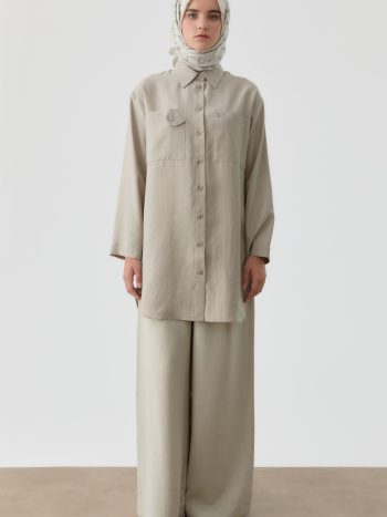 Pleated Trousers - Light Green