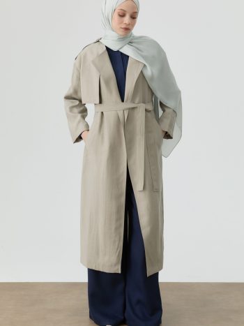 Epaulette Coat - Stone