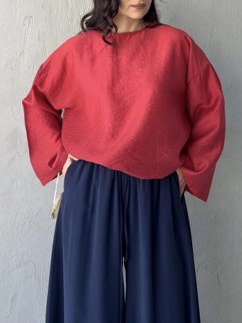 Basic Keten Gömlek Bordo