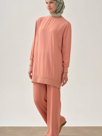 Beli Lastikli Cepli Pantolon - Somon