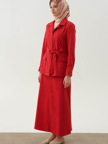 Five Pocket Skirt - Coral