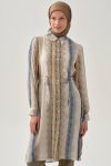 Gradient Patterned Tunic - Indigo