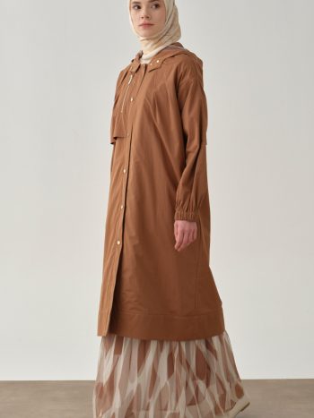 File Astarlı Trençkot - Toprak Rengi