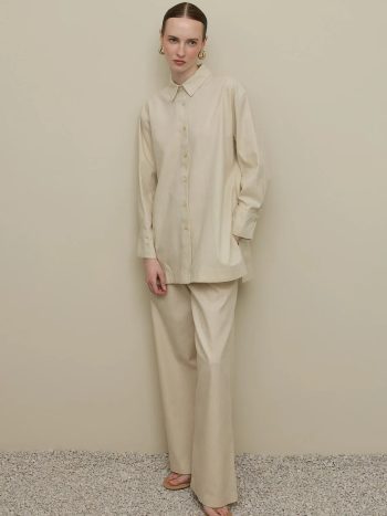 Lyocell Linen Shirt and Pants Set
