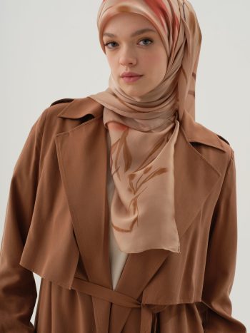 Loose-Fit Jacket with Cuffs - Coffee