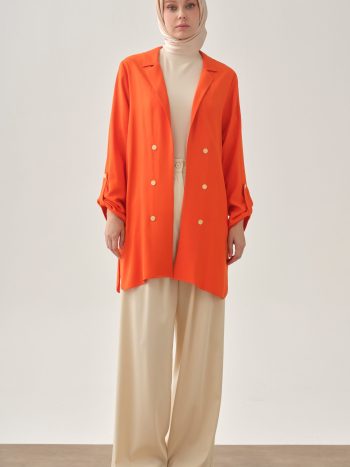 Pleated Wide Leg Trousers - Ecru