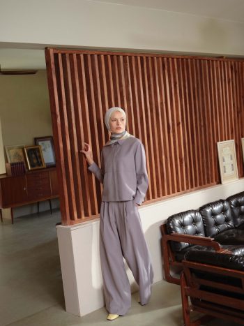 Pileli Pantolon - Gri