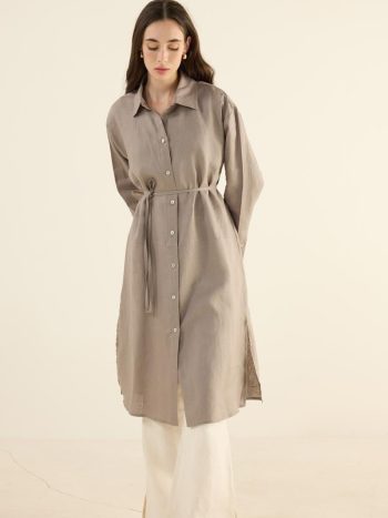 100% Linen Patchwork Tunic Vizon