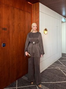 Hacer Pantolonlu Takım Haki - Görsel 7