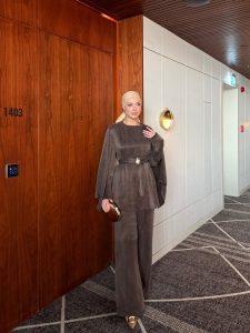 Hacer Pantolonlu Takım Haki - Görsel 8