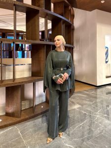 Hacer Pantolonlu Takım Haki