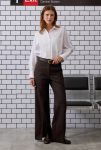 Slit Detailed Trousers Bitter Brown