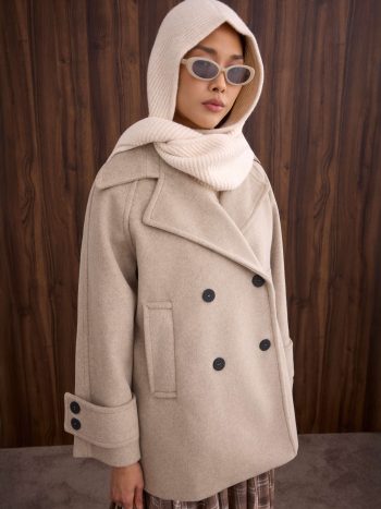 Short Double-Breasted Mink Coat