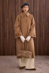 Camel Coat with Collar Detail