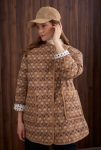 Patterned Quilted Jacket Amber