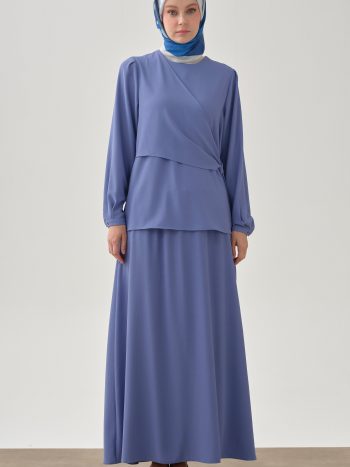 تنورة بخصر مطاطي - طيار