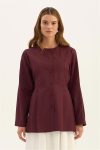 Burgundy Polo Neck Shirt