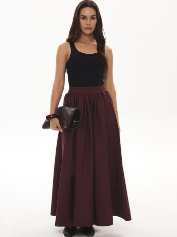 تنورة بالون بورغوندية فليرا