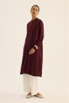 İnce Yazlık Tunik Bordo