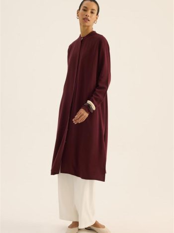 İnce Yazlık Tunik Bordo