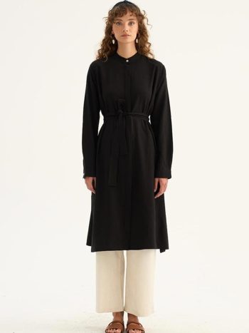 Fine Summer Tunic in Black