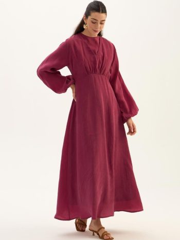 Shimmering Fuchsia Lyocell Dress