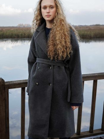 Notched Collar Smoked Coat