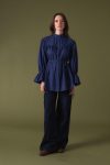 Meva Long Sleeve Shirt - Navy Blue