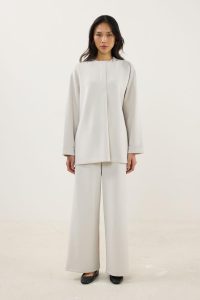Stone Pattern Detailed Modal Sweatshirt