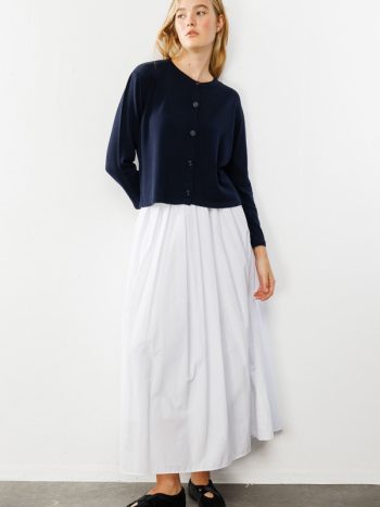 Perla Navy Blue Knitted Cardigan