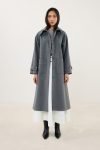 معطف كاشيه متميز رمادي غامق