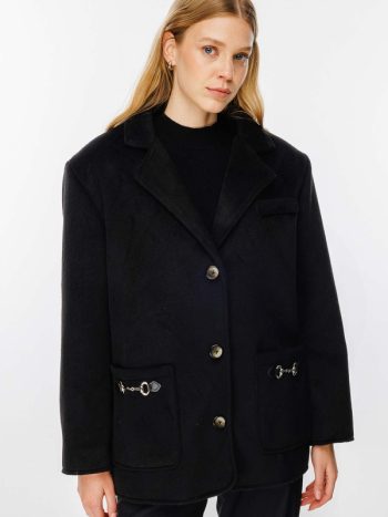 Premium Kasha Siyah Blazer