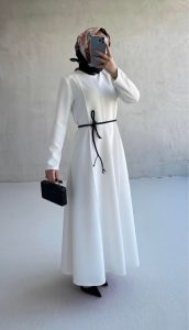 White Puff Dress