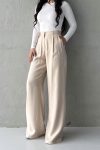 Quzu Palazzo Pantolon Bej
