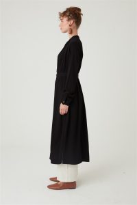 Uzun Robadan Büzgülü Tunik Siyah - Görsel 11
