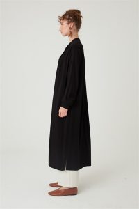 Uzun Robadan Büzgülü Tunik Siyah - Görsel 3