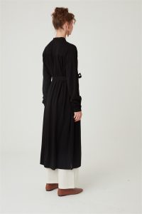 Uzun Robadan Büzgülü Tunik Siyah - Görsel 13