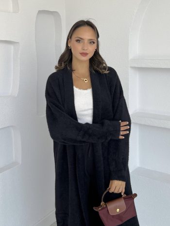 سترة صوفية شتوية سوداء