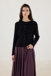 Short Knit Cardigan Black