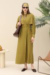 Hooded Dress Olive