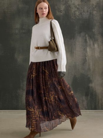Bohemian Wrinkled Chiffon Skirt