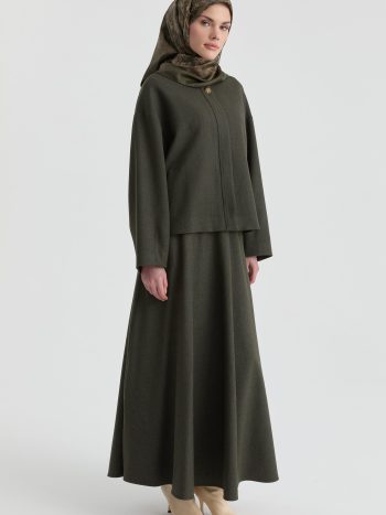 Button-Detail Set - Khaki