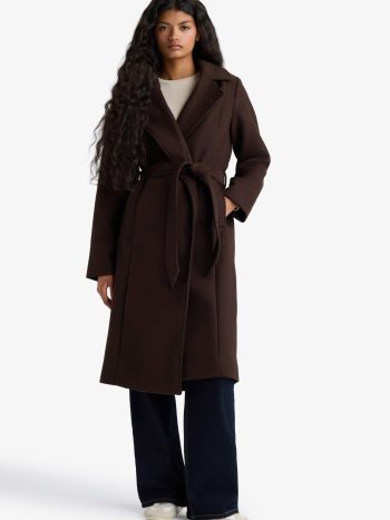 Regular Fit Belted Cashmere Coat
